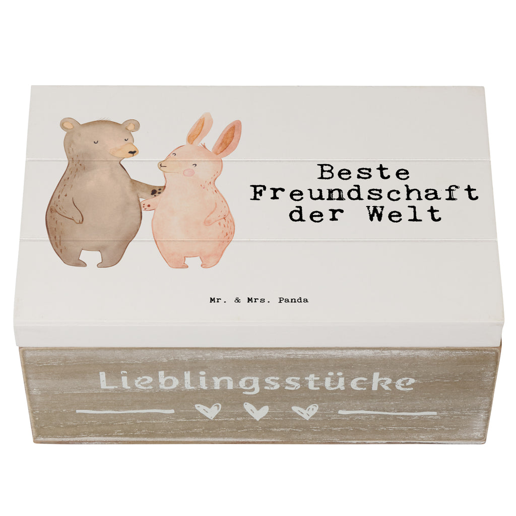 Holzkiste Hase Beste Freundschaft der Welt Freundschaft, Freunde, Freunde fürs Leben, best friends, Freundin, Freund, Clique, Kumpel, bae, bff,  Holzkiste, Kiste, Schatzkiste, Truhe, Schatulle, XXL,  Erinnerungsbox, Erinnerungskiste, Dekokiste, Aufbewahrungsbox  für, Dankeschön, Geschenk, Schenken, Geburtstag, Geburtstagsgeschenk, Geschenkidee, Danke, Bedanken, Mitbringsel, Freude machen, Geschenktipp