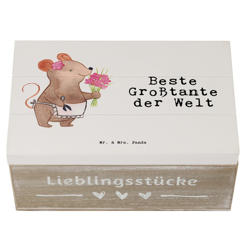 Holzkiste Maus Beste Großtante der Welt Großtante, Grosstante, Tante, Lieblingstante, Familie, Schwester, Tanten, Geschenk, Mitbringsel, Kleinigkeit, Beste, Nichte, Neffe, Groß  Holzkiste, Kiste, Schatzkiste, Truhe, Schatulle, XXL,  Erinnerungsbox, Erinnerungskiste, Dekokiste, Aufbewahrungsbox  für, Dankeschön, Geschenk, Schenken, Geburtstag, Geburtstagsgeschenk, Geschenkidee, Danke, Bedanken, Mitbringsel, Freude machen, Geschenktipp