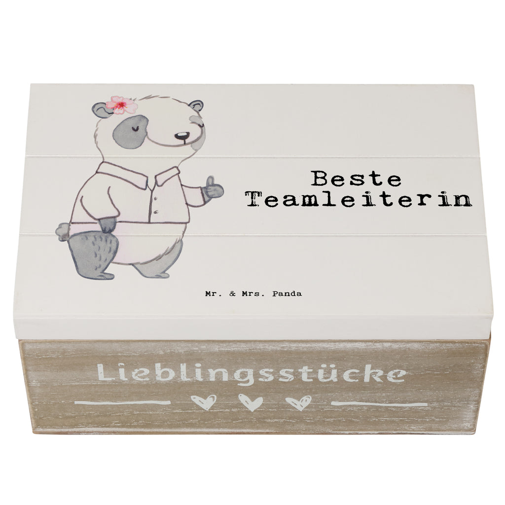 Holzkiste Panda Beste Teamleiterin Teamleiterin, Seminarleiterin, Gruppenleiterin, Leiterin, Kollegin, Chefin, Vorgesetzte, Abschied, Abschiedsgeschenk, Ruhestand Holzkiste, Kiste, Schatzkiste, Truhe, Schatulle, XXL,  Erinnerungsbox, Erinnerungskiste, Dekokiste, Aufbewahrungsbox  für, Dankeschön, Geschenk, Schenken, Geburtstag, Geburtstagsgeschenk, Geschenkidee, Danke, Bedanken, Mitbringsel, Freude machen, Geschenktipp