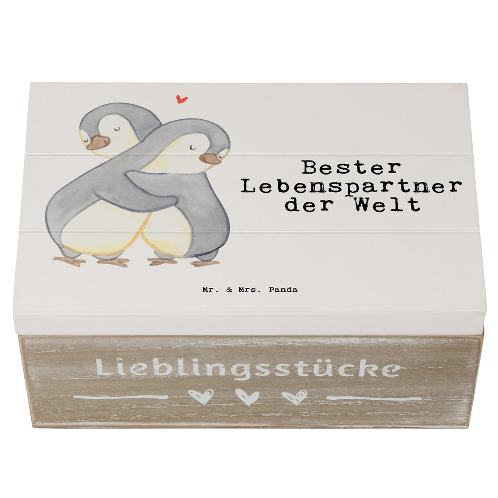 Holzkiste Pinguin Bester Lebenspartner der Welt Lebenspartner, Ehepartner, Partner, Ehemann, Ehefrau, Liebe, Freund, Freundin, Hochzeitstag, verliebt Holzkiste, Kiste, Schatzkiste, Truhe, Schatulle, XXL,  Erinnerungsbox, Erinnerungskiste, Dekokiste, Aufbewahrungsbox  für, Dankeschön, Geschenk, Schenken, Geburtstag, Geburtstagsgeschenk, Geschenkidee, Danke, Bedanken, Mitbringsel, Freude machen, Geschenktipp