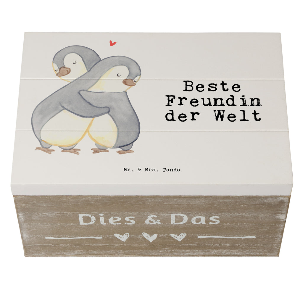 Holzkiste Pinguin Beste Freundin der Welt Freundin, beste Freundin, Ehefrau, Frau, bae, bff, Freundinnen, Jahrestag, Freundschaft. Liebste, beste, Spruch Holzkiste, Kiste, Schatzkiste, Truhe, Schatulle, XXL,  Erinnerungsbox, Erinnerungskiste, Dekokiste, Aufbewahrungsbox  für, Dankeschön, Geschenk, Schenken, Geburtstag, Geburtstagsgeschenk, Geschenkidee, Danke, Bedanken, Mitbringsel, Freude machen, Geschenktipp
