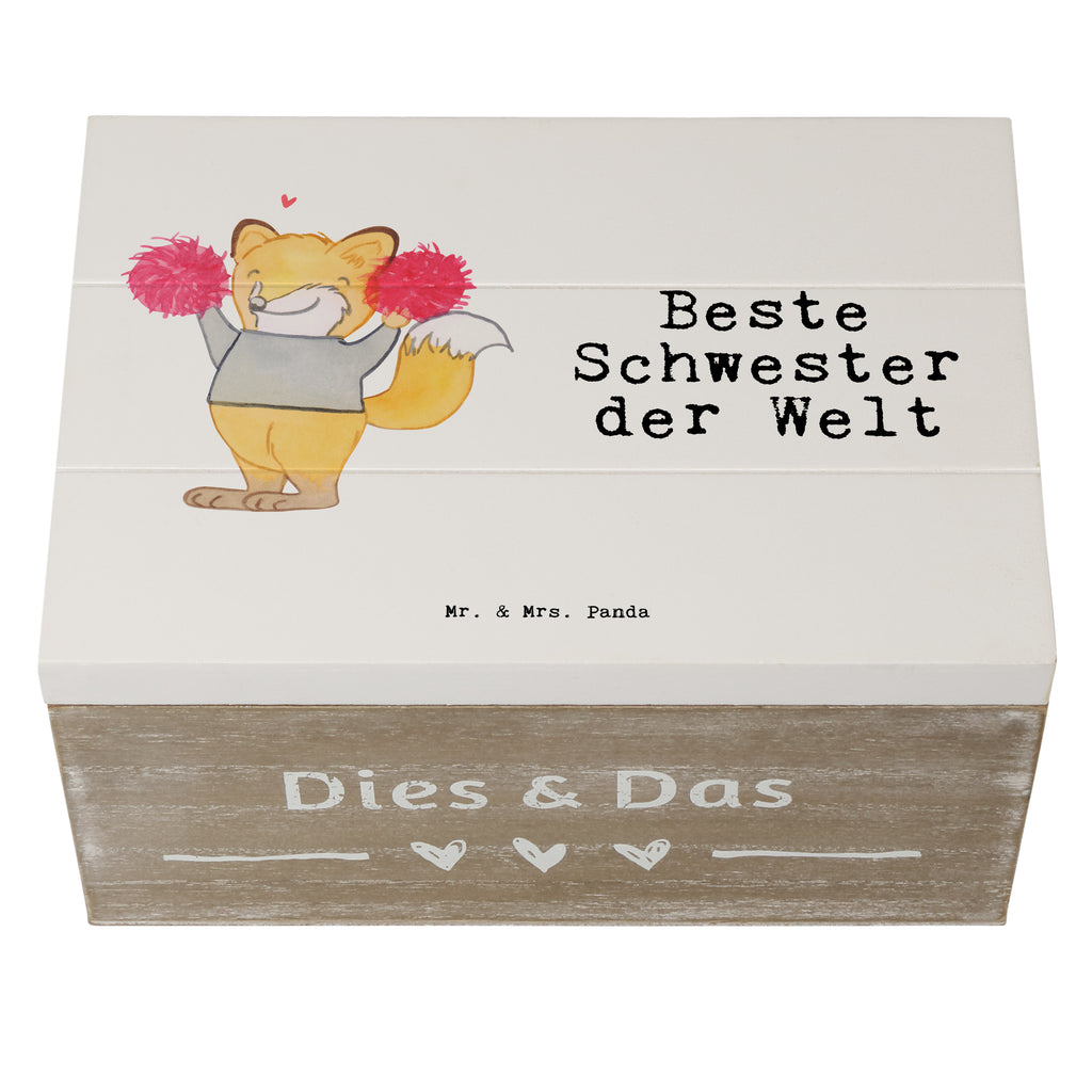 Holzkiste Fuchs Beste Schwester der Welt Schwester, Geschwister, Schwesterherz, Sister, Geschenk, Familie, Kleinigkeit, Beste, Tochter Holzkiste, Kiste, Schatzkiste, Truhe, Schatulle, XXL,  Erinnerungsbox, Erinnerungskiste, Dekokiste, Aufbewahrungsbox  für, Dankeschön, Geschenk, Schenken, Geburtstag, Geburtstagsgeschenk, Geschenkidee, Danke, Bedanken, Mitbringsel, Freude machen, Geschenktipp