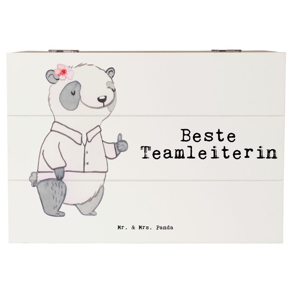 Holzkiste Panda Beste Teamleiterin Teamleiterin, Seminarleiterin, Gruppenleiterin, Leiterin, Kollegin, Chefin, Vorgesetzte, Abschied, Abschiedsgeschenk, Ruhestand Holzkiste, Kiste, Schatzkiste, Truhe, Schatulle, XXL,  Erinnerungsbox, Erinnerungskiste, Dekokiste, Aufbewahrungsbox  für, Dankeschön, Geschenk, Schenken, Geburtstag, Geburtstagsgeschenk, Geschenkidee, Danke, Bedanken, Mitbringsel, Freude machen, Geschenktipp