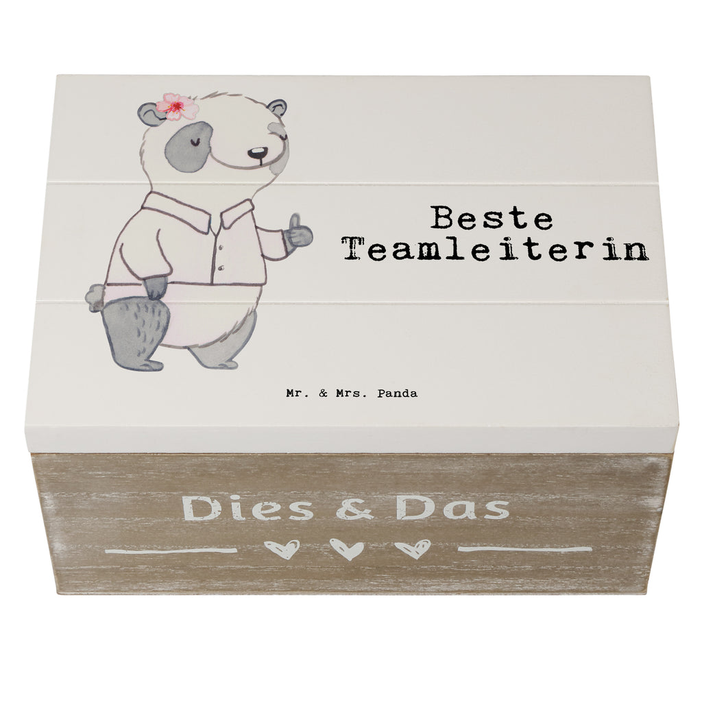 Holzkiste Panda Beste Teamleiterin Teamleiterin, Seminarleiterin, Gruppenleiterin, Leiterin, Kollegin, Chefin, Vorgesetzte, Abschied, Abschiedsgeschenk, Ruhestand Holzkiste, Kiste, Schatzkiste, Truhe, Schatulle, XXL,  Erinnerungsbox, Erinnerungskiste, Dekokiste, Aufbewahrungsbox  für, Dankeschön, Geschenk, Schenken, Geburtstag, Geburtstagsgeschenk, Geschenkidee, Danke, Bedanken, Mitbringsel, Freude machen, Geschenktipp