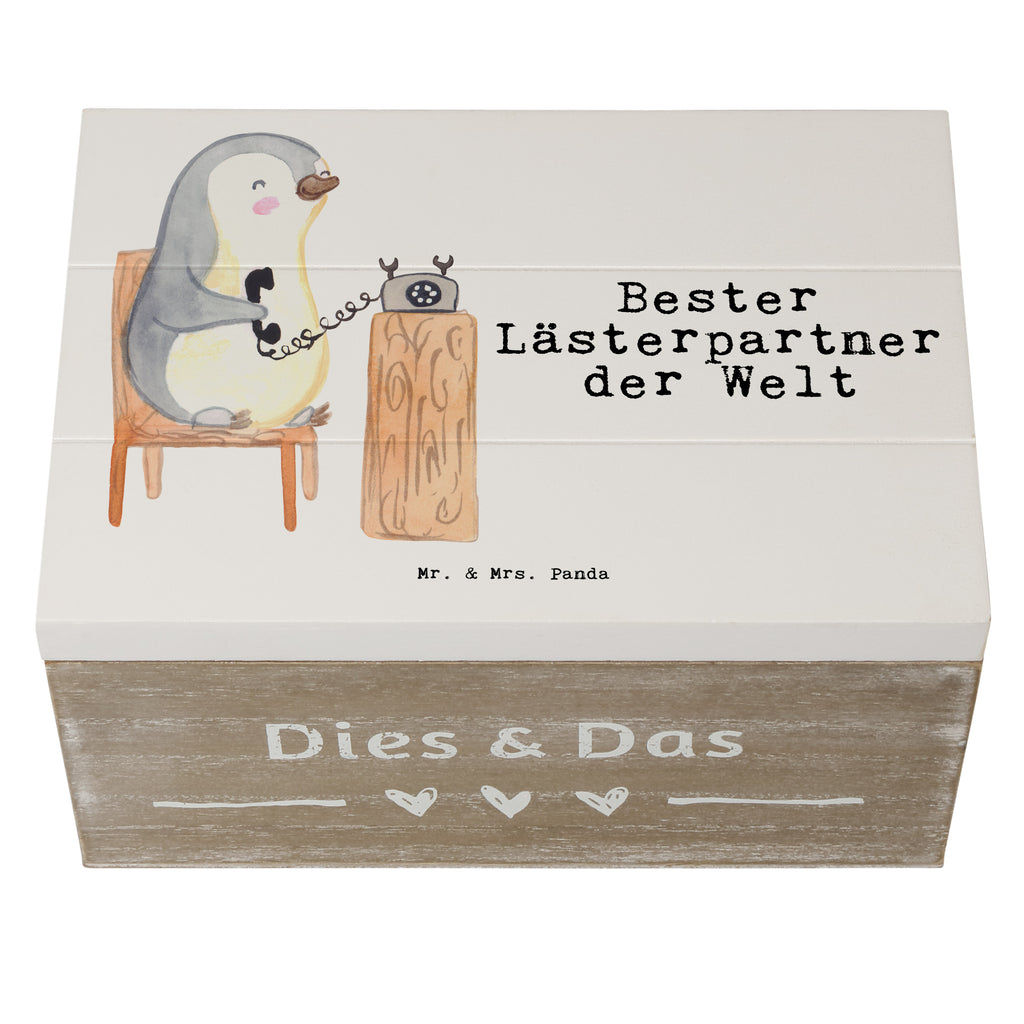 Holzkiste Pinguin Bester Lästerpartner der Welt Lästerpartner, Lesterpartner, lestern, Lästerschwester, Lästern, beste Freundin, Freundin, Spaß, bff   Holzkiste, Kiste, Schatzkiste, Truhe, Schatulle, XXL,  Erinnerungsbox, Erinnerungskiste, Dekokiste, Aufbewahrungsbox  für, Dankeschön, Geschenk, Schenken, Geburtstag, Geburtstagsgeschenk, Geschenkidee, Danke, Bedanken, Mitbringsel, Freude machen, Geschenktipp