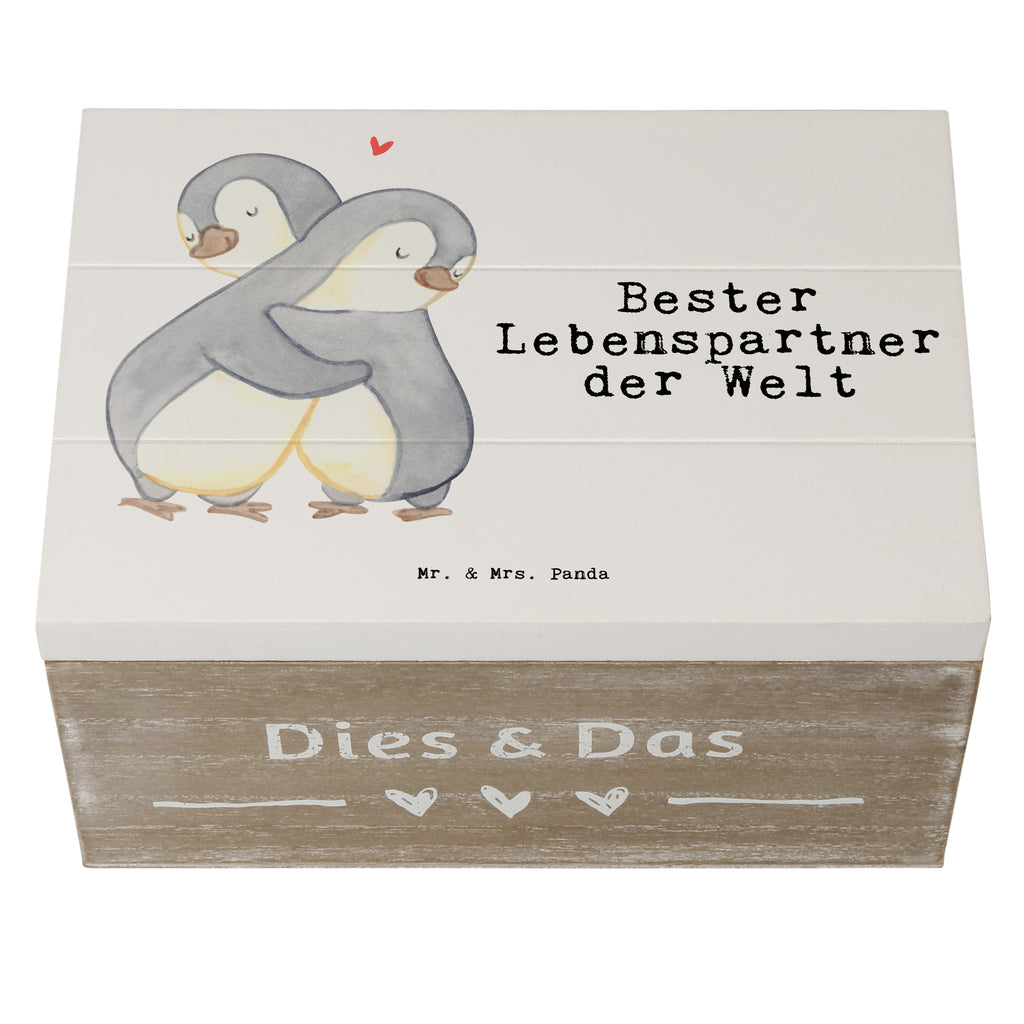 Holzkiste Pinguin Bester Lebenspartner der Welt Lebenspartner, Ehepartner, Partner, Ehemann, Ehefrau, Liebe, Freund, Freundin, Hochzeitstag, verliebt Holzkiste, Kiste, Schatzkiste, Truhe, Schatulle, XXL,  Erinnerungsbox, Erinnerungskiste, Dekokiste, Aufbewahrungsbox  für, Dankeschön, Geschenk, Schenken, Geburtstag, Geburtstagsgeschenk, Geschenkidee, Danke, Bedanken, Mitbringsel, Freude machen, Geschenktipp