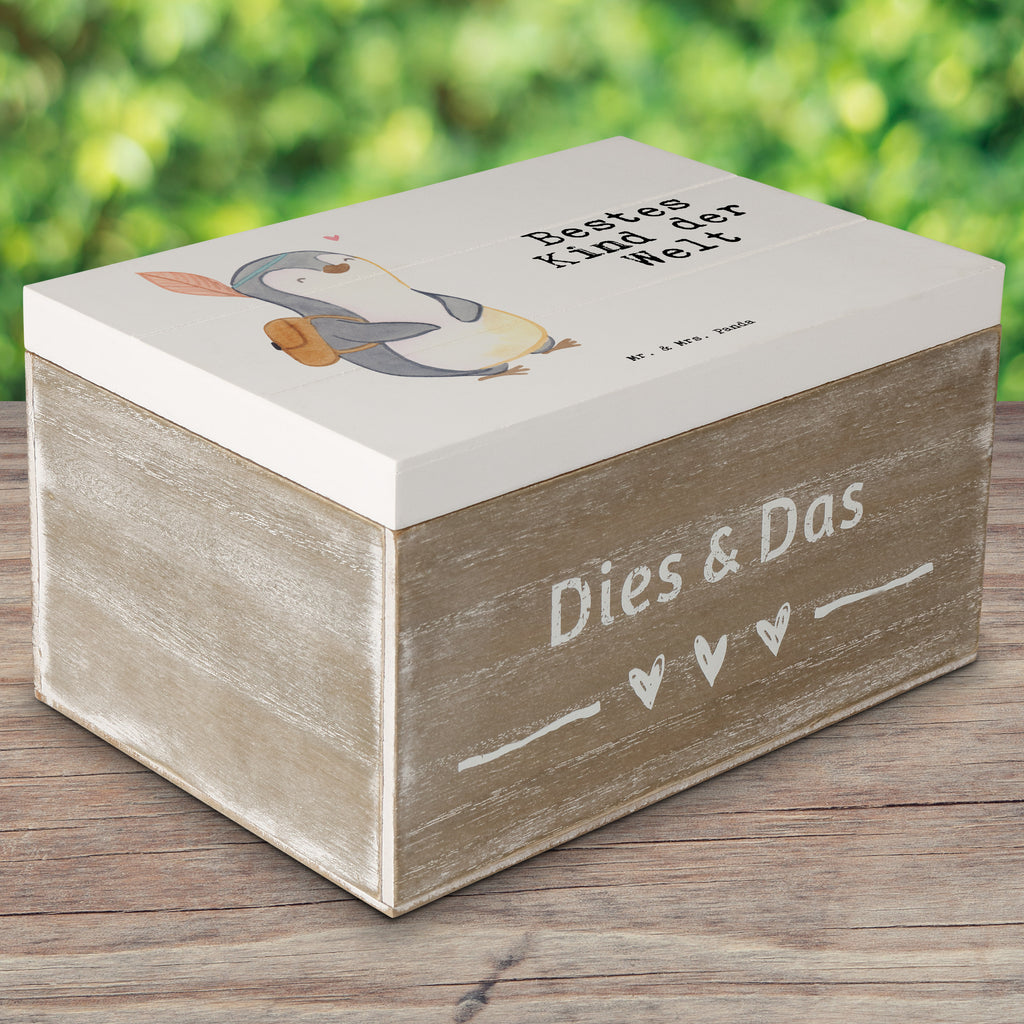 Holzkiste Pinguin Bestes Kind der Welt Kinder, Kind, Kid, Kids, Kiddy, Bestes, Tochter, Sohn, Nachwuchs, Geburt, Geburtstag, Liebling, Taufe,  Holzkiste, Kiste, Schatzkiste, Truhe, Schatulle, XXL,  Erinnerungsbox, Erinnerungskiste, Dekokiste, Aufbewahrungsbox  für, Dankeschön, Geschenk, Schenken, Geburtstag, Geburtstagsgeschenk, Geschenkidee, Danke, Bedanken, Mitbringsel, Freude machen, Geschenktipp