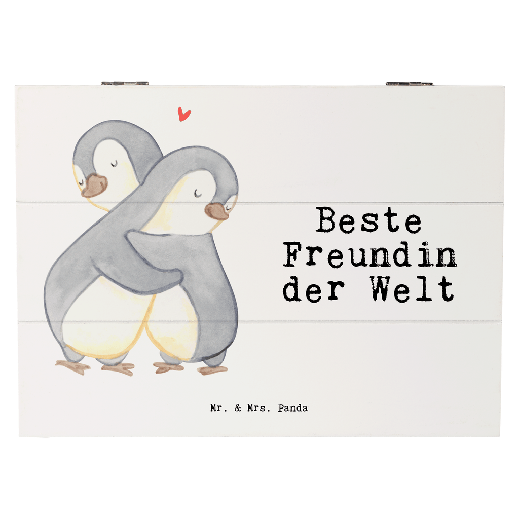 Holzkiste Pinguin Beste Freundin der Welt Freundin, beste Freundin, Ehefrau, Frau, bae, bff, Freundinnen, Jahrestag, Freundschaft. Liebste, beste, Spruch Holzkiste, Kiste, Schatzkiste, Truhe, Schatulle, XXL,  Erinnerungsbox, Erinnerungskiste, Dekokiste, Aufbewahrungsbox  für, Dankeschön, Geschenk, Schenken, Geburtstag, Geburtstagsgeschenk, Geschenkidee, Danke, Bedanken, Mitbringsel, Freude machen, Geschenktipp