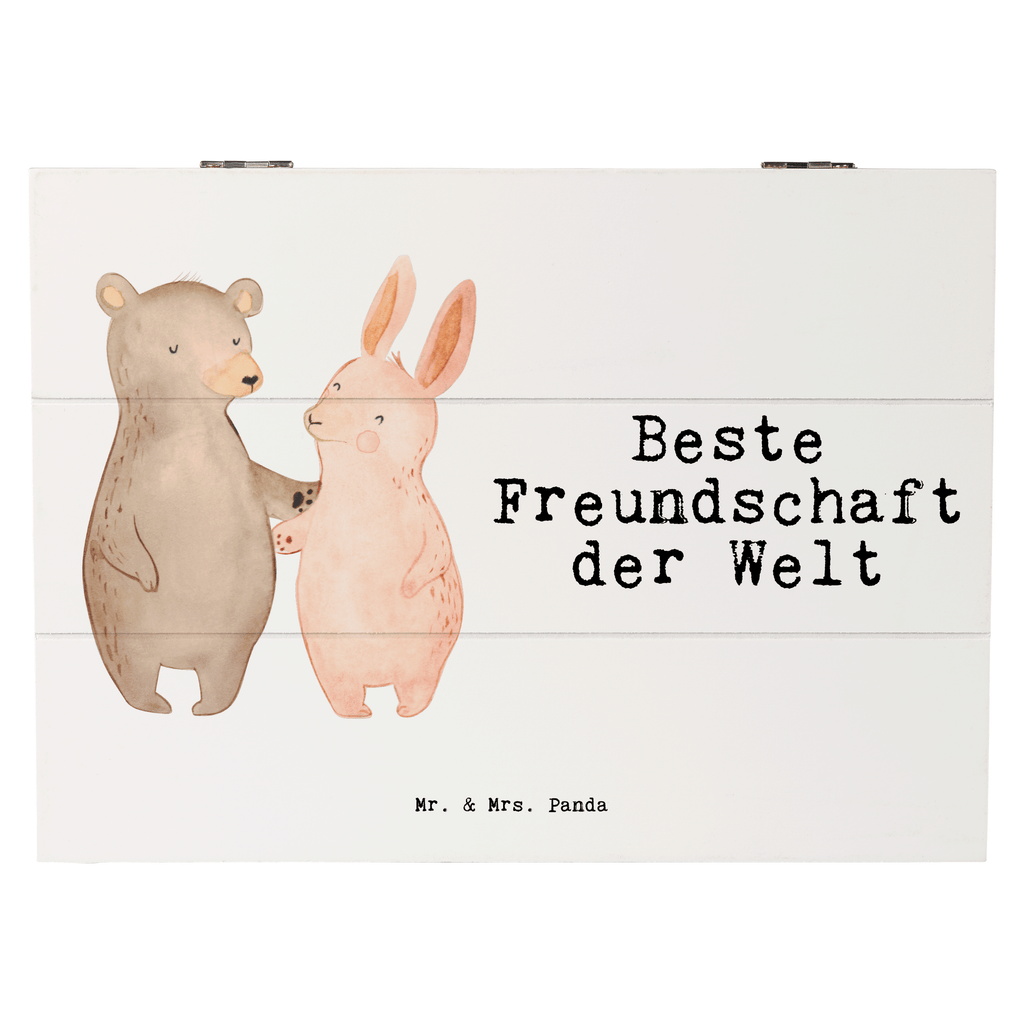 Holzkiste Hase Beste Freundschaft der Welt Freundschaft, Freunde, Freunde fürs Leben, best friends, Freundin, Freund, Clique, Kumpel, bae, bff,  Holzkiste, Kiste, Schatzkiste, Truhe, Schatulle, XXL,  Erinnerungsbox, Erinnerungskiste, Dekokiste, Aufbewahrungsbox  für, Dankeschön, Geschenk, Schenken, Geburtstag, Geburtstagsgeschenk, Geschenkidee, Danke, Bedanken, Mitbringsel, Freude machen, Geschenktipp