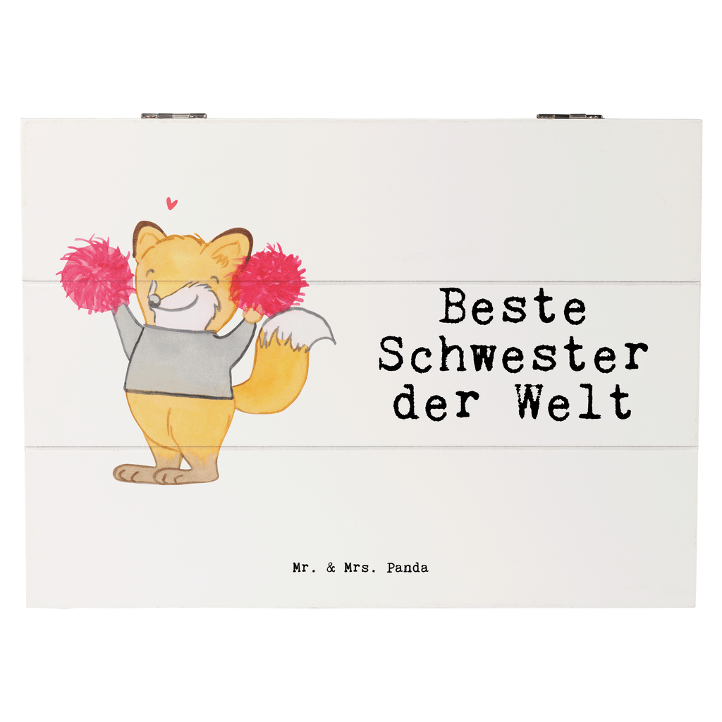 Holzkiste Fuchs Beste Schwester der Welt Schwester, Geschwister, Schwesterherz, Sister, Geschenk, Familie, Kleinigkeit, Beste, Tochter Holzkiste, Kiste, Schatzkiste, Truhe, Schatulle, XXL,  Erinnerungsbox, Erinnerungskiste, Dekokiste, Aufbewahrungsbox  für, Dankeschön, Geschenk, Schenken, Geburtstag, Geburtstagsgeschenk, Geschenkidee, Danke, Bedanken, Mitbringsel, Freude machen, Geschenktipp