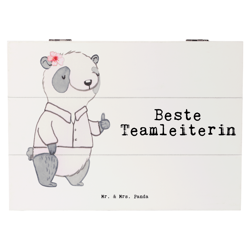 Holzkiste Panda Beste Teamleiterin Teamleiterin, Seminarleiterin, Gruppenleiterin, Leiterin, Kollegin, Chefin, Vorgesetzte, Abschied, Abschiedsgeschenk, Ruhestand Holzkiste, Kiste, Schatzkiste, Truhe, Schatulle, XXL,  Erinnerungsbox, Erinnerungskiste, Dekokiste, Aufbewahrungsbox  für, Dankeschön, Geschenk, Schenken, Geburtstag, Geburtstagsgeschenk, Geschenkidee, Danke, Bedanken, Mitbringsel, Freude machen, Geschenktipp
