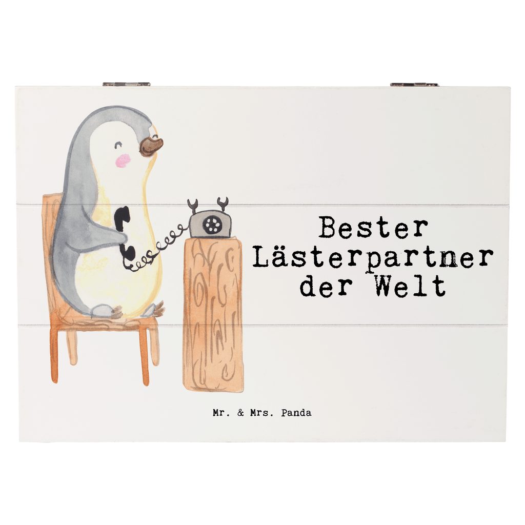 Holzkiste Pinguin Bester Lästerpartner der Welt Lästerpartner, Lesterpartner, lestern, Lästerschwester, Lästern, beste Freundin, Freundin, Spaß, bff   Holzkiste, Kiste, Schatzkiste, Truhe, Schatulle, XXL,  Erinnerungsbox, Erinnerungskiste, Dekokiste, Aufbewahrungsbox  für, Dankeschön, Geschenk, Schenken, Geburtstag, Geburtstagsgeschenk, Geschenkidee, Danke, Bedanken, Mitbringsel, Freude machen, Geschenktipp