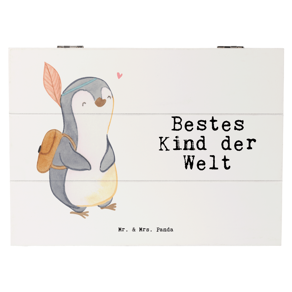 Holzkiste Pinguin Bestes Kind der Welt Kinder, Kind, Kid, Kids, Kiddy, Bestes, Tochter, Sohn, Nachwuchs, Geburt, Geburtstag, Liebling, Taufe,  Holzkiste, Kiste, Schatzkiste, Truhe, Schatulle, XXL,  Erinnerungsbox, Erinnerungskiste, Dekokiste, Aufbewahrungsbox  für, Dankeschön, Geschenk, Schenken, Geburtstag, Geburtstagsgeschenk, Geschenkidee, Danke, Bedanken, Mitbringsel, Freude machen, Geschenktipp