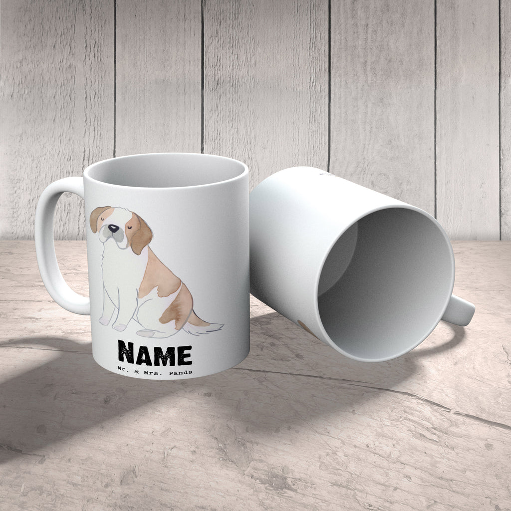 Personalisierte Tasse Saint Bernard Lebensretter Personalisierte Tasse, Namenstasse, Wunschname, Personalisiert, Tasse, Namen, Drucken, Tasse mit Namen, Hund, Hunderasse, Rassehund, Hundebesitzer, Geschenk, Tierfreund, Schenken, Welpe, St. Bernhardshund, Chien du Saint-Bernard, Saint Bernard Dog, Perro San Bernardo, Saint Bernard