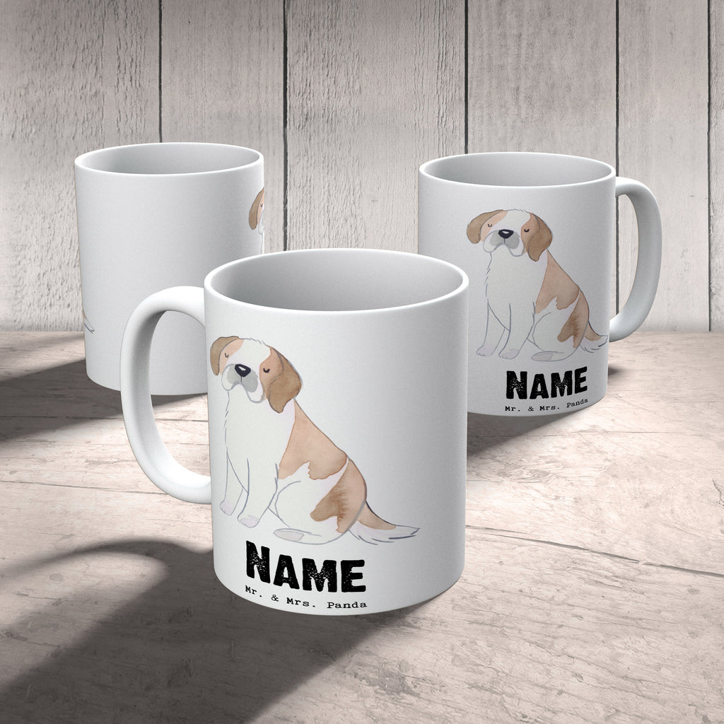 Personalisierte Tasse Saint Bernard Lebensretter Personalisierte Tasse, Namenstasse, Wunschname, Personalisiert, Tasse, Namen, Drucken, Tasse mit Namen, Hund, Hunderasse, Rassehund, Hundebesitzer, Geschenk, Tierfreund, Schenken, Welpe, St. Bernhardshund, Chien du Saint-Bernard, Saint Bernard Dog, Perro San Bernardo, Saint Bernard