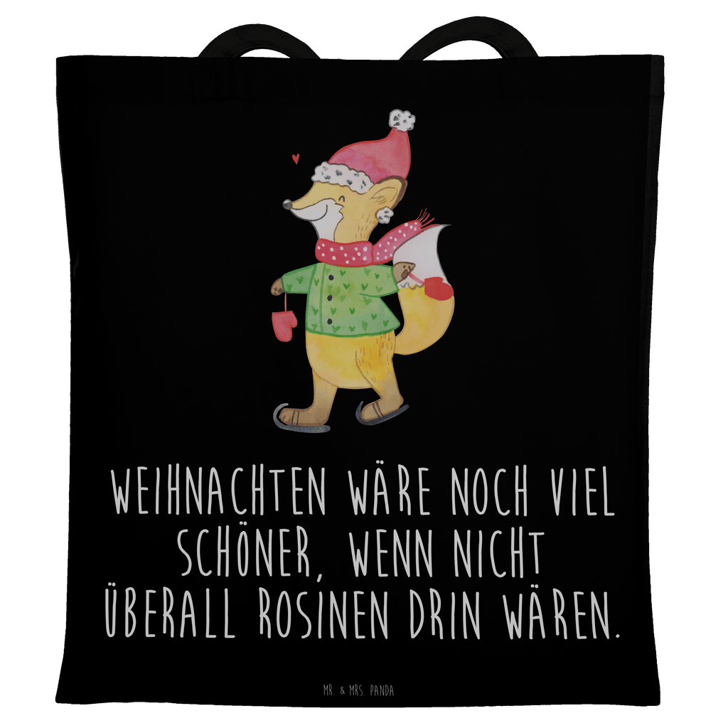 Tragetasche Fuchs  Schlittschuhe Winter, Weihnachten, Weihnachtsmann, Heiligabend, Weihnachtstage, Weihnachtsbaum, Tannenbaum, Weihnachtsgeschenk, Weihnachtszeit Beuteltasche, Beutel, Einkaufstasche, Jutebeutel, Stoffbeutel   Winter, Weihnachten, Weihnachtsdeko, Nikolaus, Advent, Heiligabend, Wintermotiv
