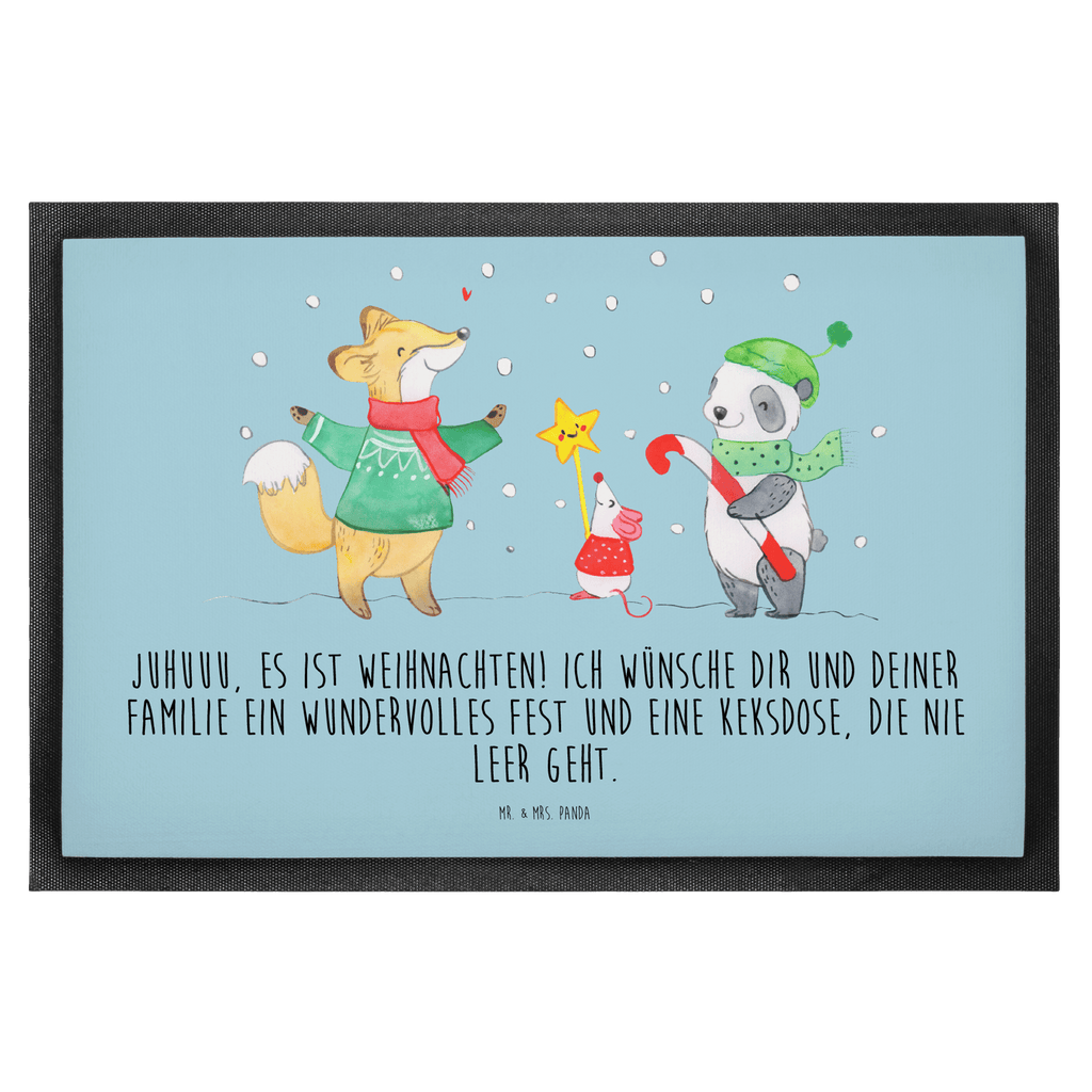 Fußmatte Winter Weihnachtsfreude Winter, Weihnachten, Weihnachtsmann, Heiligabend, Weihnachtstage, Fuchs, Weihnachtsbaum, Tannenbaum, Weihnachtszeit Türvorleger, Schmutzmatte, Fußabtreter, Matte, Schmutzfänger, Fußabstreifer, Schmutzfangmatte, Türmatte, Motivfußmatte,  Haustürmatte, Vorleger  Winter, Weihnachten, Weihnachtsdeko, Nikolaus, Advent, Heiligabend, Wintermotiv