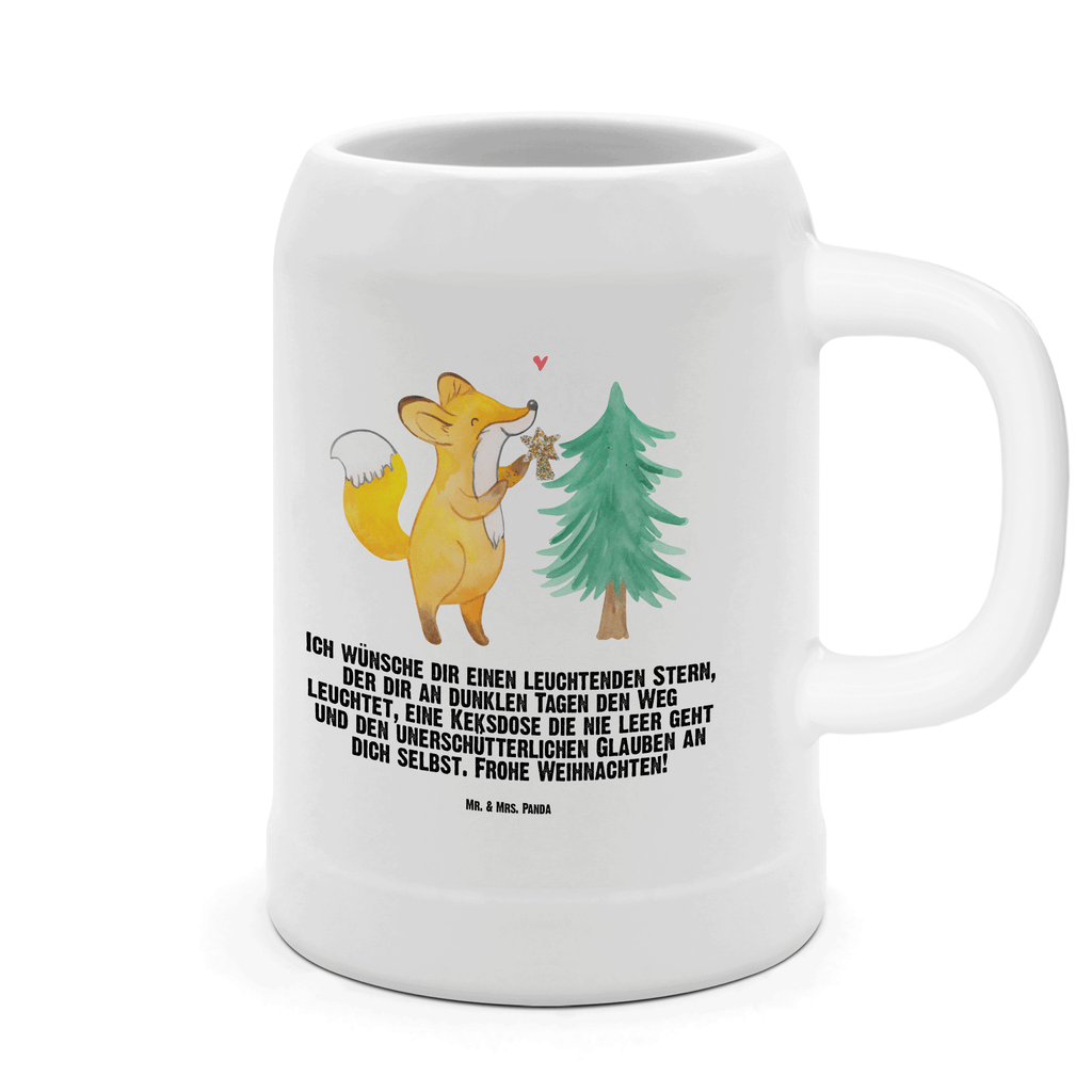 Bierkrug Fuchs  Weihnachtsbaum Bierkrug, Bierkrüge, Bierkrug Steingut, Steinkrüge, 0, 5 l, 500ml, Krug, Winter, Weihnachten, Weihnachtsdeko, Nikolaus, Advent, Heiligabend, Wintermotiv, Weihnachtsmann, Weihnachtstage, Fuchs, Schlittschuh, Weihnachtszeit, Weihnachtsdekoration