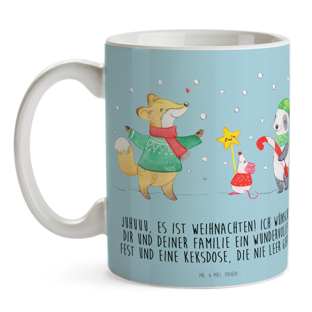 Tasse Winter Weihnachtsfreude Winter, Weihnachten, Weihnachtsmann, Heiligabend, Weihnachtstage, Fuchs, Weihnachtsbaum, Tannenbaum, Weihnachtszeit Becher, Kaffeetasse, Kaffeebecher, Tee, Frühstück, Büro  Winter, Weihnachten, Weihnachtsdeko, Nikolaus, Advent, Heiligabend, Wintermotiv