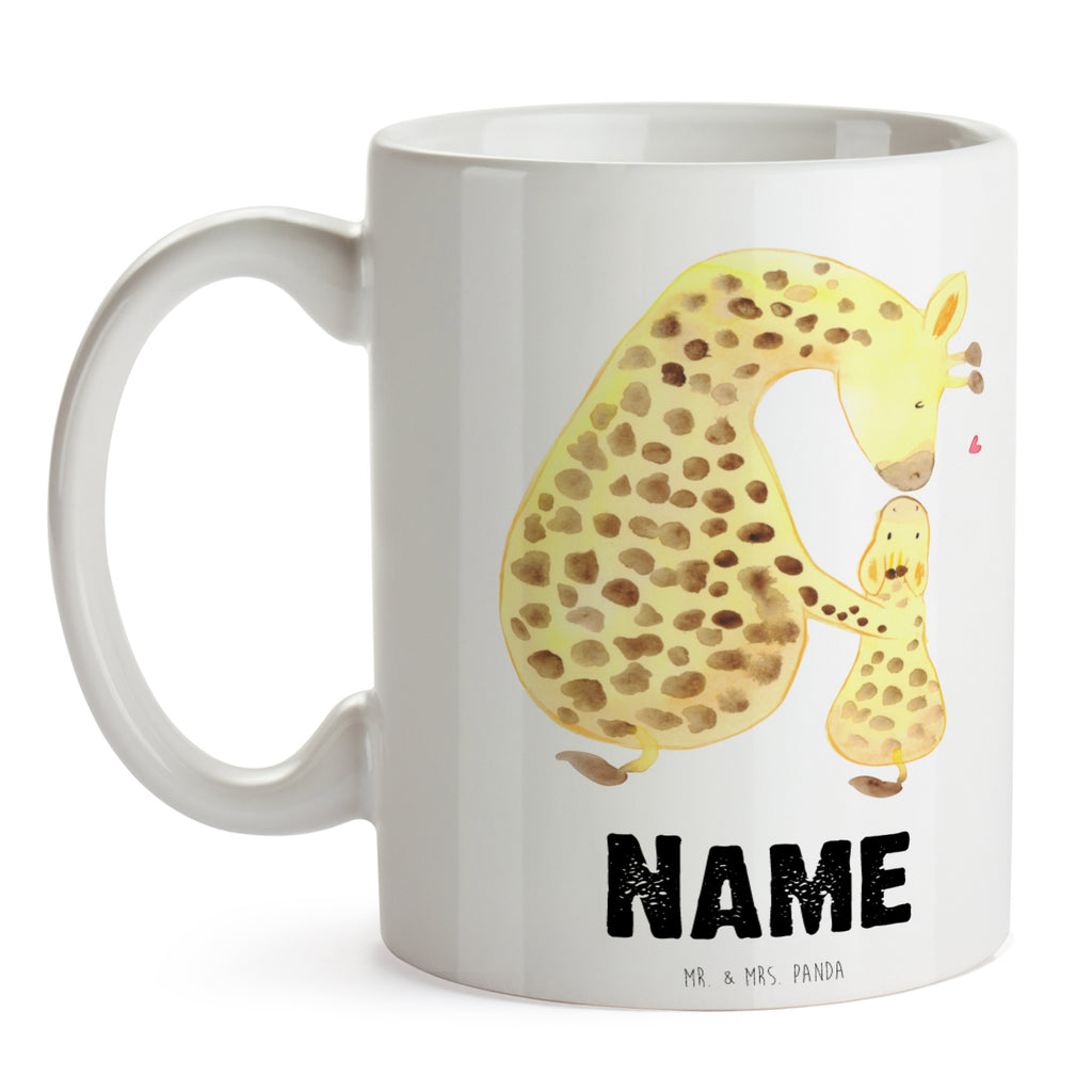 Personalisierte Tasse Giraffe mit Kind Personalisierte Tasse, Namenstasse, Wunschname, Personalisiert, Tasse, Namen, Drucken, Tasse mit Namen, Afrika, Wildtiere, Giraffe, Kind, Mutter, Mama, Tochter, Sohn, Lieblingsmensch