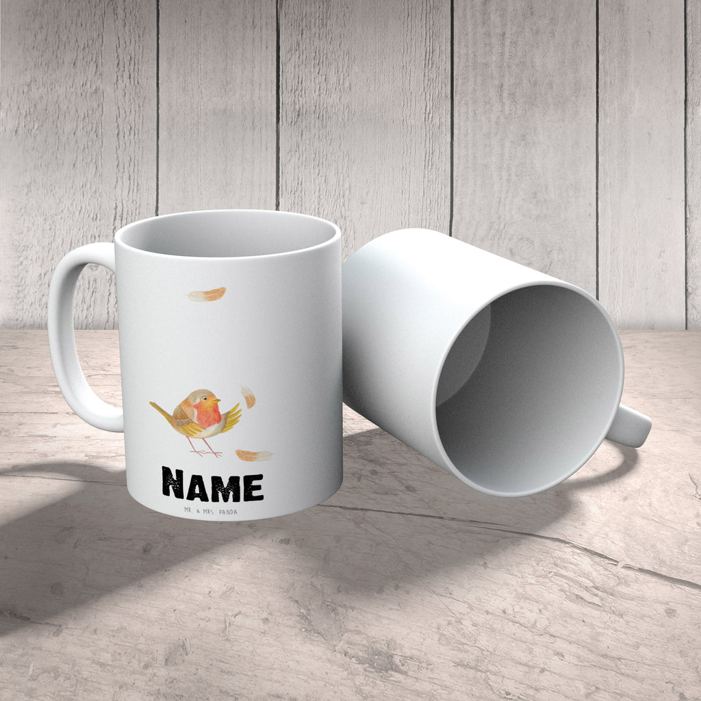 Personalisierte Tasse Rotkehlchen mit Federn Personalisierte Tasse, Namenstasse, Wunschname, Personalisiert, Tasse, Namen, Drucken, Tasse mit Namen, süße Tiermotive, gute Laune, lustige Sprüche, Tiere, What if i fall, Rotkehlchen, Spruch Motivation, Spruch Mut, Vogel, Motivation Sprüche, Motivationsbilder, fliegen