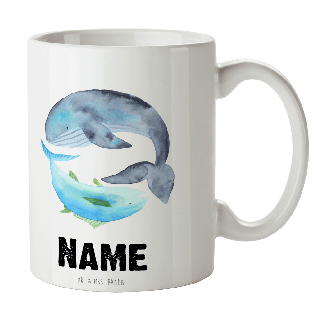 Personalisierte Tasse Walfisch & Thunfisch Personalisierte Tasse, Namenstasse, Wunschname, Personalisiert, Tasse, Namen, Drucken, Tasse mit Namen, Tiermotive, Gute Laune, lustige Sprüche, Tiere, Wal, Wahl, Tunfisch, Wortwitz lustig, Spruch lustig, Flachwitz, Witz, Spruch des Tages, Flachwitz Geschenk