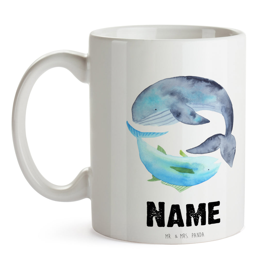 Personalisierte Tasse Walfisch & Thunfisch Personalisierte Tasse, Namenstasse, Wunschname, Personalisiert, Tasse, Namen, Drucken, Tasse mit Namen, Tiermotive, Gute Laune, lustige Sprüche, Tiere, Wal, Wahl, Tunfisch, Wortwitz lustig, Spruch lustig, Flachwitz, Witz, Spruch des Tages, Flachwitz Geschenk