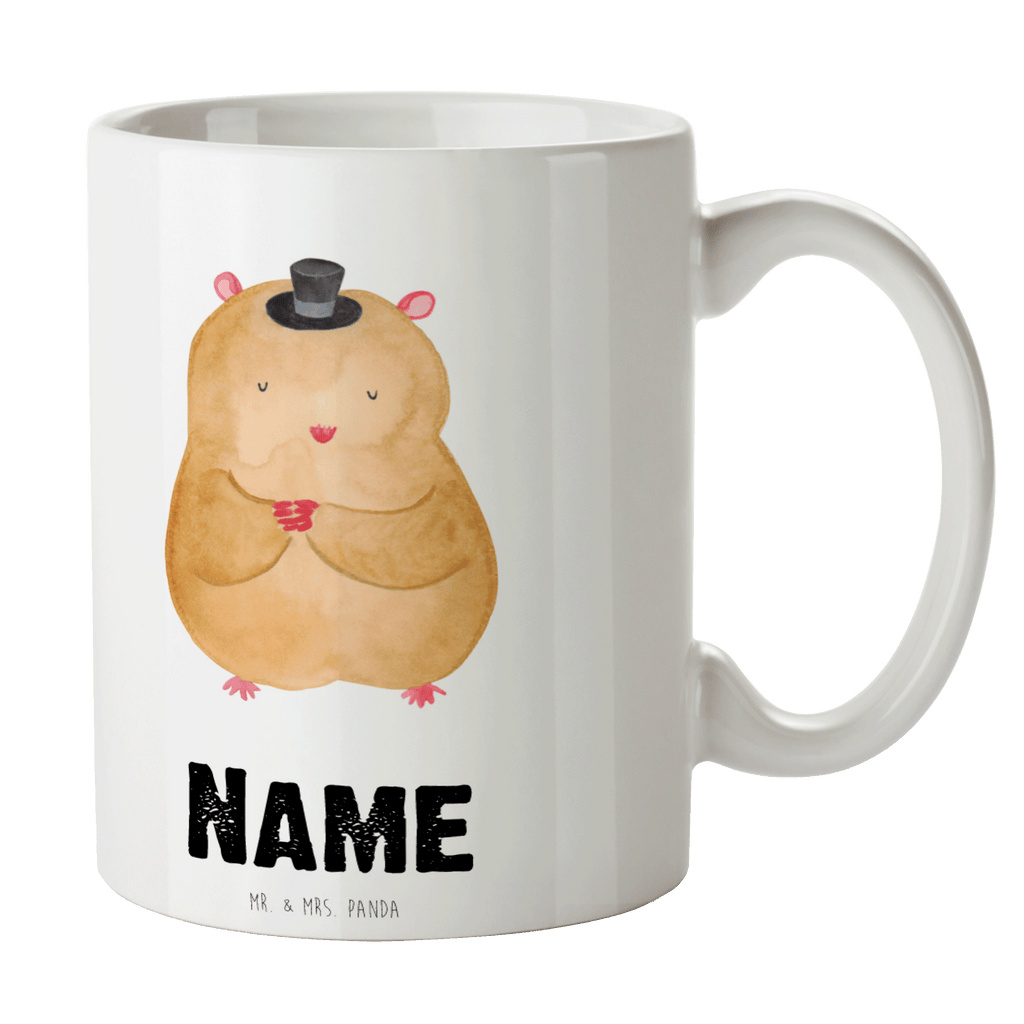 Personalisierte Tasse Hamster mit Hut Personalisierte Tasse, Namenstasse, Wunschname, Personalisiert, Tasse, Namen, Drucken, Tasse mit Namen, Tiermotive, Gute Laune, lustige Sprüche, Tiere, Hamster, Hut, Magier, Zylinder, Zwerghamster, Zauberer, Houdini