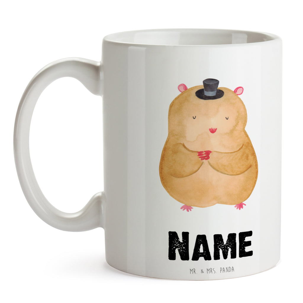 Personalisierte Tasse Hamster mit Hut Personalisierte Tasse, Namenstasse, Wunschname, Personalisiert, Tasse, Namen, Drucken, Tasse mit Namen, Tiermotive, Gute Laune, lustige Sprüche, Tiere, Hamster, Hut, Magier, Zylinder, Zwerghamster, Zauberer, Houdini