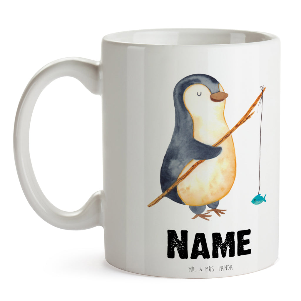 Personalisierte Tasse Pinguin Angler Personalisierte Tasse, Namenstasse, Wunschname, Personalisiert, Tasse, Namen, Drucken, Tasse mit Namen, Pinguin, Pinguine, Angeln, Angler, Tagträume, Hobby, Plan, Planer, Tagesplan, Neustart, Motivation, Geschenk, Freundinnen, Geschenkidee, Urlaub, Wochenende