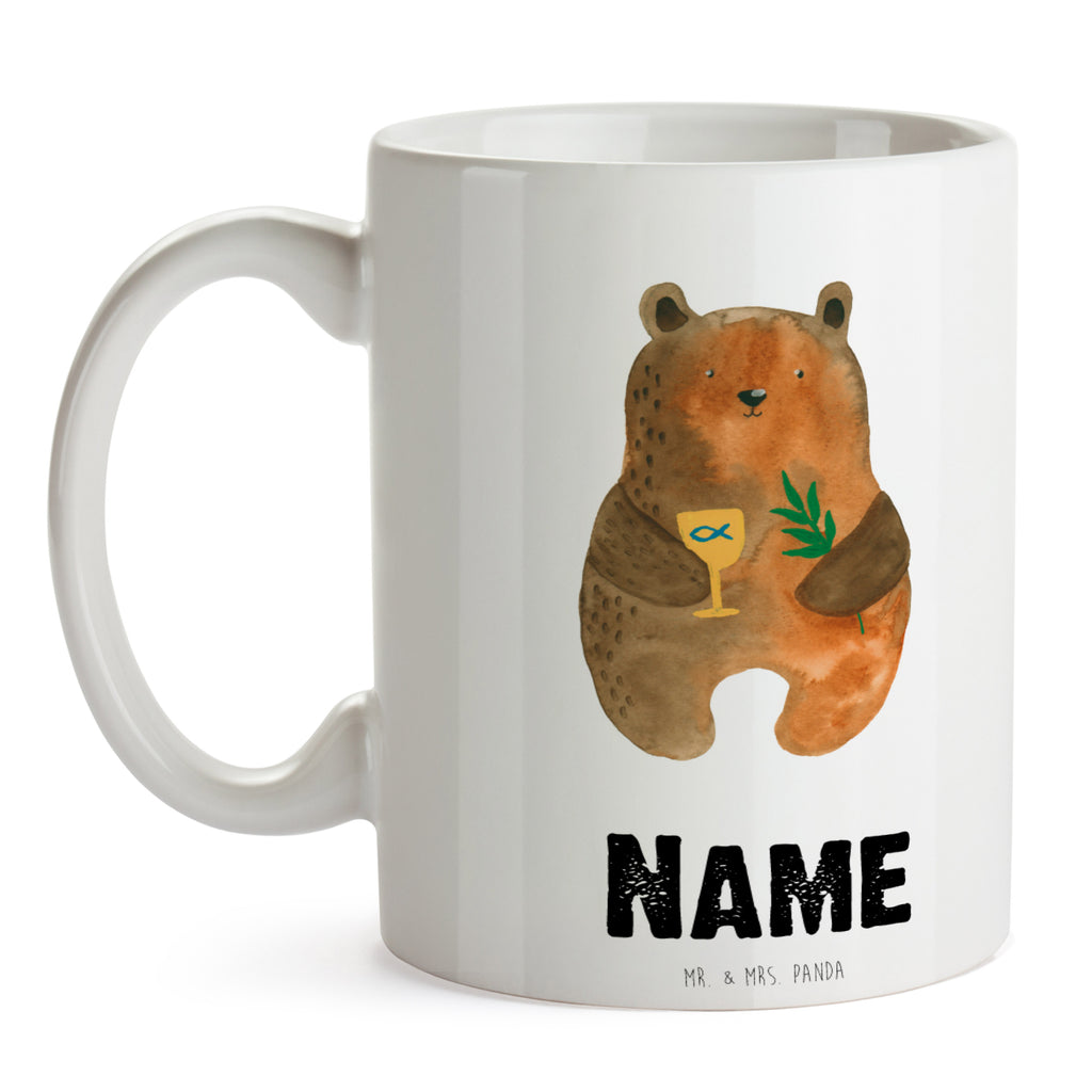 Personalisierte Tasse Konfirmation-Bär Personalisierte Tasse, Namenstasse, Wunschname, Personalisiert, Tasse, Namen, Drucken, Tasse mit Namen, Bär, Teddy, Teddybär, Konfirmation, Kirche, evangelisch, Gottesdienst