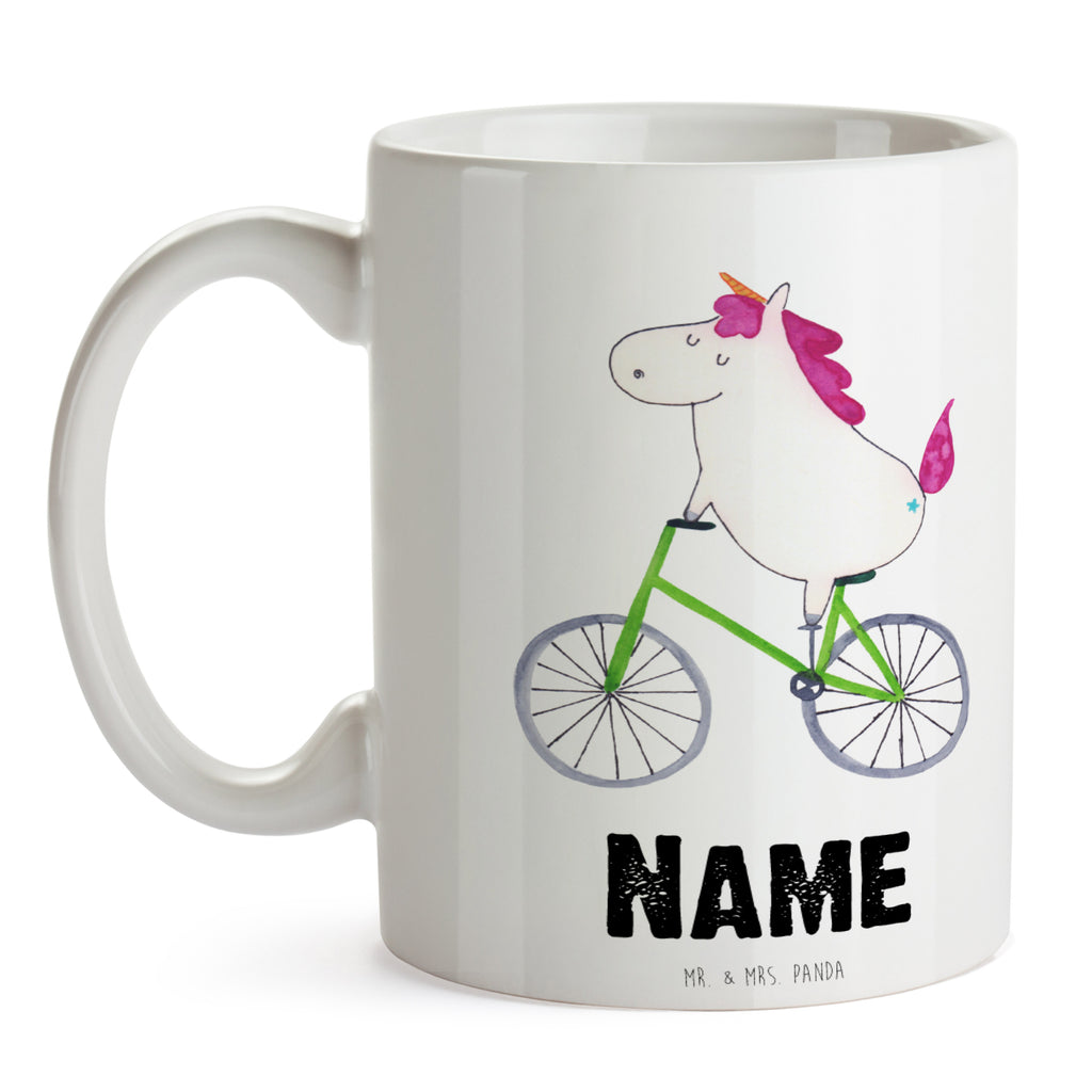 Personalisierte Tasse Einhorn Radfahrer Personalisierte Tasse, Namenstasse, Wunschname, Personalisiert, Tasse, Namen, Drucken, Tasse mit Namen, Einhorn, Einhörner, Einhorn Deko, Pegasus, Unicorn, Radfahren, Radfahrer, Rad, Bike, Feenstaub, Konfetti, Luxusproblem, Kummer, Liebeskummer