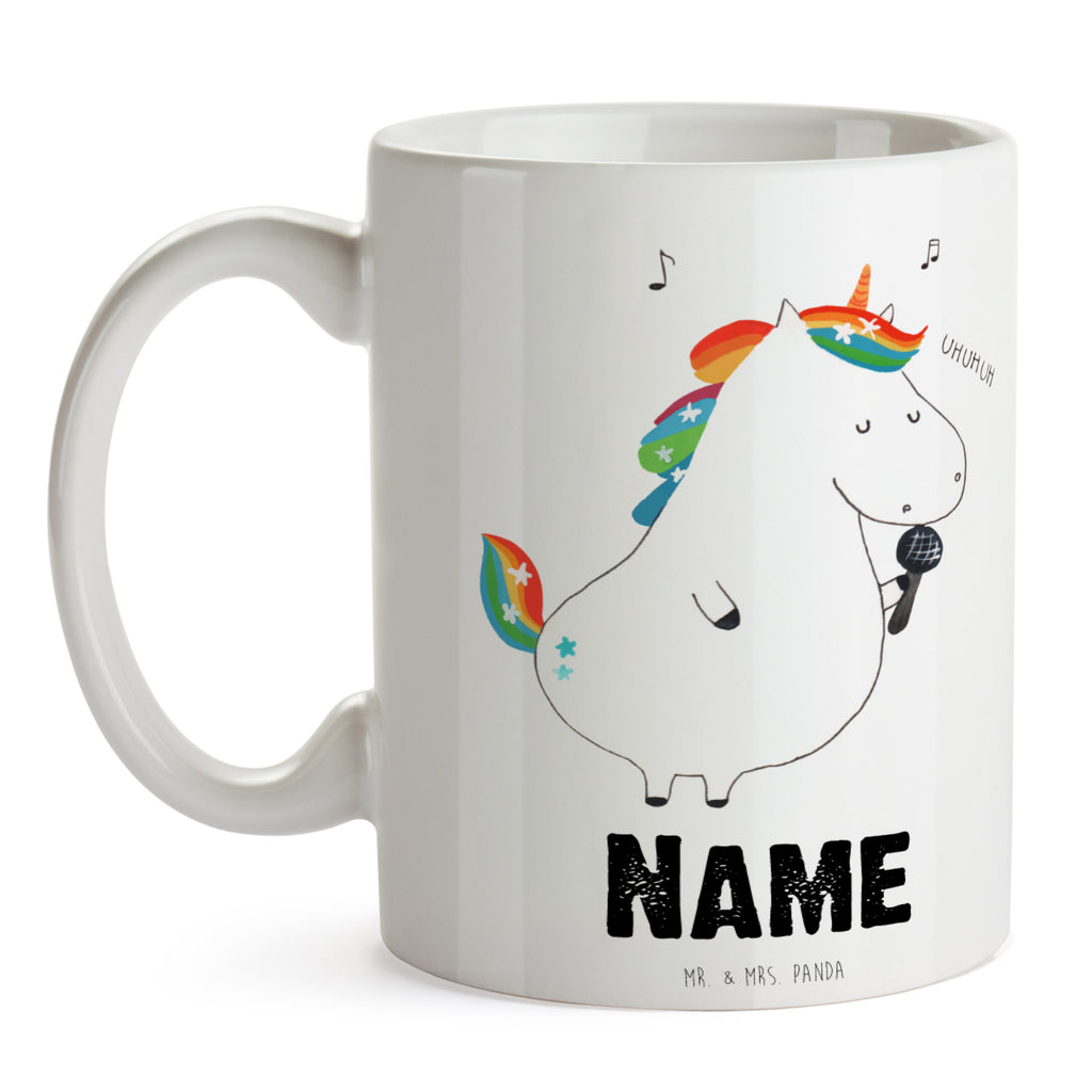 Personalisierte Tasse Einhorn Sänger Personalisierte Tasse, Namenstasse, Wunschname, Personalisiert, Tasse, Namen, Drucken, Tasse mit Namen, Einhorn, Einhörner, Einhorn Deko, Pegasus, Unicorn, Glitzer, Konfetti, Party, Geburtstag, Feier, Fest, Disco, Sängerin, Sänger, Freundin