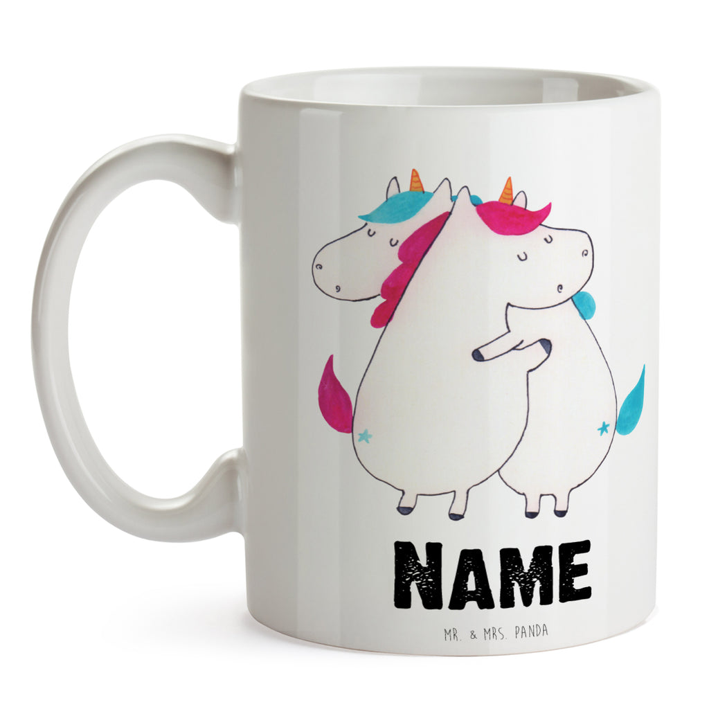 Personalisierte Tasse Einhörner Umarmen Personalisierte Tasse, Namenstasse, Wunschname, Personalisiert, Tasse, Namen, Drucken, Tasse mit Namen, Einhorn, Einhörner, Einhorn Deko, Pegasus, Unicorn, Freundinnen, Freundin, BFF, Schwester, Schwestern, Familie, Geschwister, Sister, Liebe