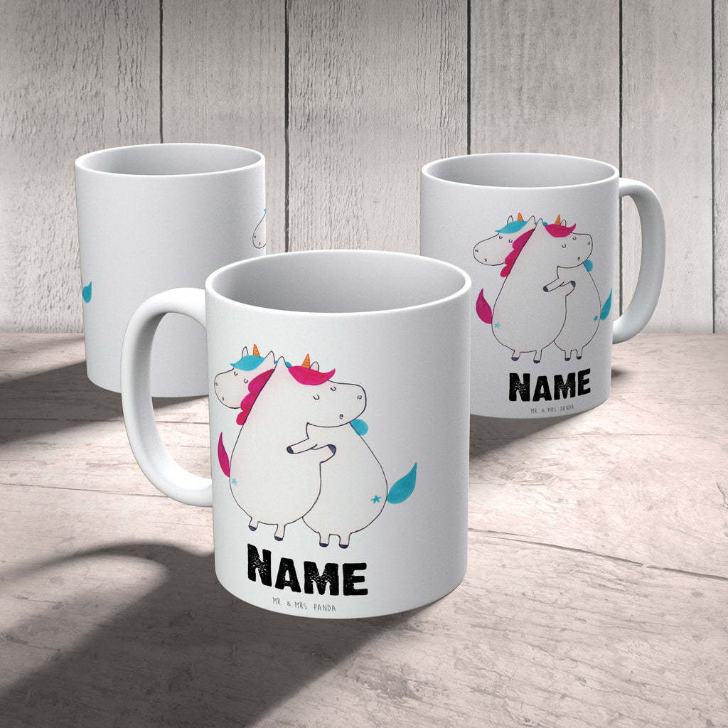 Personalisierte Tasse Einhörner Umarmen Personalisierte Tasse, Namenstasse, Wunschname, Personalisiert, Tasse, Namen, Drucken, Tasse mit Namen, Einhorn, Einhörner, Einhorn Deko, Pegasus, Unicorn, Freundinnen, Freundin, BFF, Schwester, Schwestern, Familie, Geschwister, Sister, Liebe