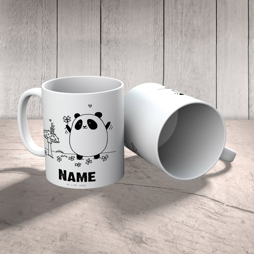 Personalisierte Tasse Easy & Peasy Viel Glück  Personalisierte Tasse, Namenstasse, Wunschname, Personalisiert, Tasse, Namen, Drucken, Tasse mit Namen  