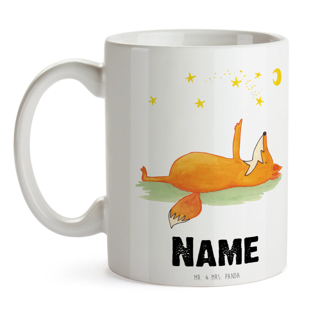 Personalisierte Tasse Fuchs Sterne Personalisierte Tasse, Namenstasse, Wunschname, Personalisiert, Tasse, Namen, Drucken, Tasse mit Namen, Fuchs, Füchse, tröstende Worte, Spruch positiv, Spruch schön, Romantik, Always Look on the Bright Side of Life