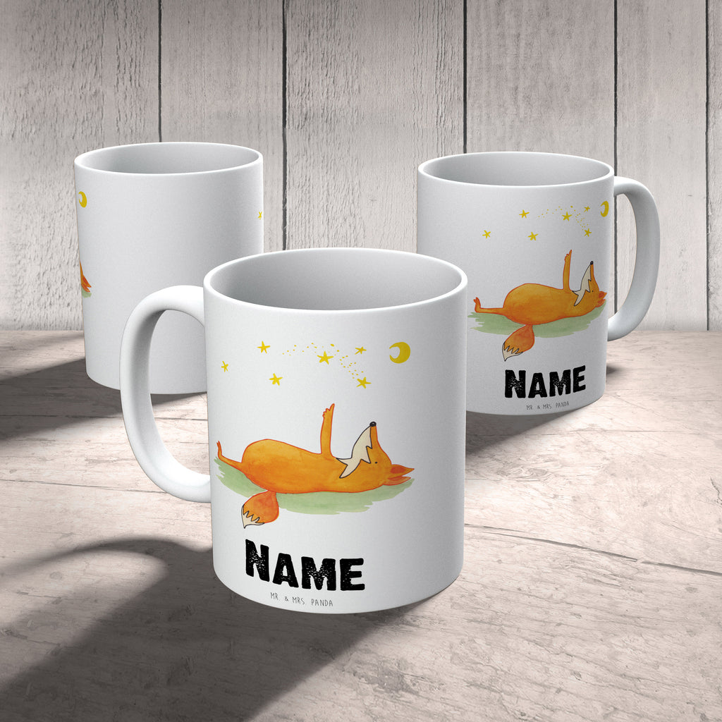 Personalisierte Tasse Fuchs Sterne Personalisierte Tasse, Namenstasse, Wunschname, Personalisiert, Tasse, Namen, Drucken, Tasse mit Namen, Fuchs, Füchse, tröstende Worte, Spruch positiv, Spruch schön, Romantik, Always Look on the Bright Side of Life