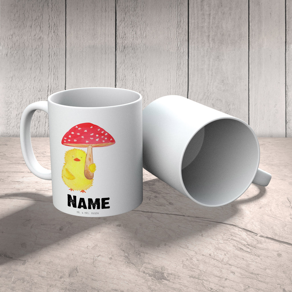 Personalisierte Tasse Küken Fliegenpilz Personalisierte Tasse, Namenstasse, Wunschname, Personalisiert, Tasse, Namen, Drucken, Tasse mit Namen, Ostern, Osterhase, Ostergeschenke, Osternest, Osterdeko, Geschenk zu Ostern, Küken, Fliegenpilz, Glückspilz, Frohe Ostern, Ostergrüße