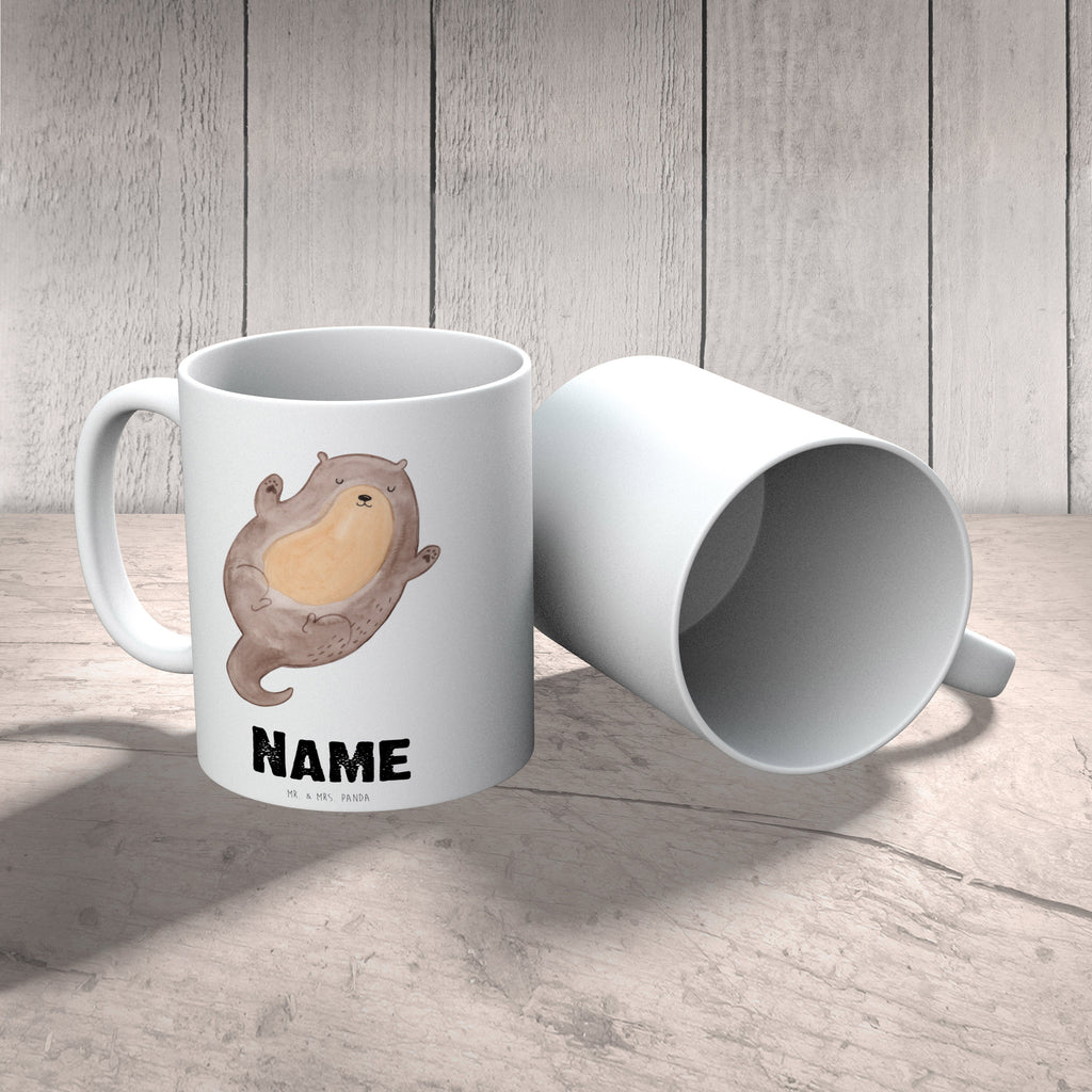 Personalisierte Tasse Otter Umarmen Personalisierte Tasse, Namenstasse, Wunschname, Personalisiert, Tasse, Namen, Drucken, Tasse mit Namen, Otter, Fischotter, Seeotter, Otter Seeotter See Otter