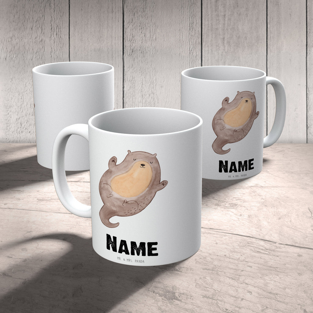 Personalisierte Tasse Otter Umarmen Personalisierte Tasse, Namenstasse, Wunschname, Personalisiert, Tasse, Namen, Drucken, Tasse mit Namen, Otter, Fischotter, Seeotter, Otter Seeotter See Otter