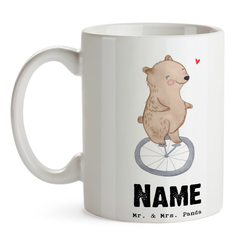Personalisierte Tasse Bär Einrad fahren Tage Personalisierte Tasse, Namenstasse, Wunschname, Personalisiert, Tasse, Namen, Drucken, Tasse mit Namen, Geschenk, Sport, Sportart, Hobby, Schenken, Danke, Dankeschön, Auszeichnung, Gewinn, Sportler, Einrad fahren