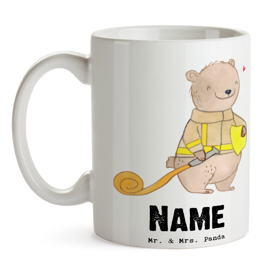 Personalisierte Tasse Bär Freiwillige Feuerwehr Tage Personalisierte Tasse, Namenstasse, Wunschname, Personalisiert, Tasse, Namen, Drucken, Tasse mit Namen, Geschenk, Sport, Sportart, Hobby, Schenken, Danke, Dankeschön, Auszeichnung, Gewinn, Sportler, Freiwillige Feuerwehr, Feuerwehrfest, Jugendfeuerwehr, Feuerwehrdienst, Feuerwehrmannschaft, Feuerwehr-Spruch, Feuerwehreinsatz, Feuerwehr-Ehrung, Tage bei der Feuerwehr