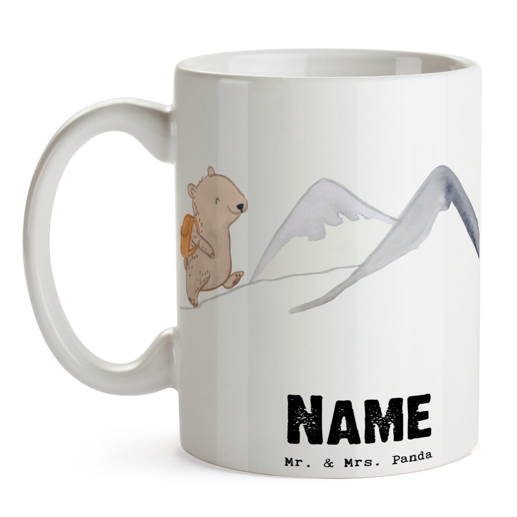 Personalisierte Tasse Bär Bergsteigen Tage Personalisierte Tasse, Namenstasse, Wunschname, Personalisiert, Tasse, Namen, Drucken, Tasse mit Namen, Geschenk, Sport, Sportart, Hobby, Schenken, Danke, Dankeschön, Auszeichnung, Gewinn, Sportler, Bergsteigen, wandern, Bergsport, Trekking, Alpinismus, Alpinwandern