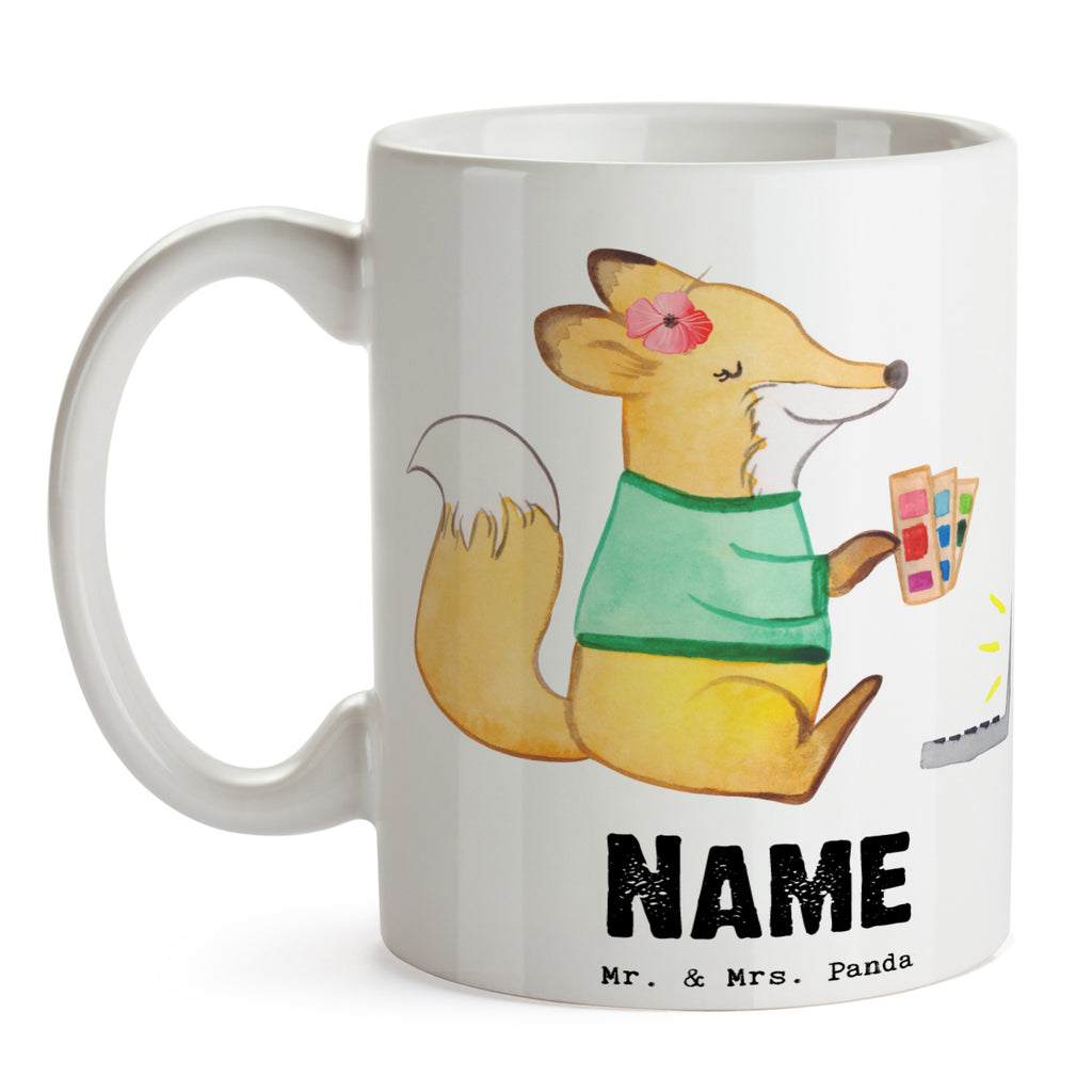 Personalisierte Tasse Grafikerin mit Herz Personalisierte Tasse, Namenstasse, Wunschname, Personalisiert, Tasse, Namen, Drucken, Tasse mit Namen, Beruf, Ausbildung, Jubiläum, Abschied, Rente, Kollege, Kollegin, Geschenk, Schenken, Arbeitskollege, Mitarbeiter, Firma, Danke, Dankeschön, Grafikerin, Designer, Mediengestalter, Grafikdesignerin