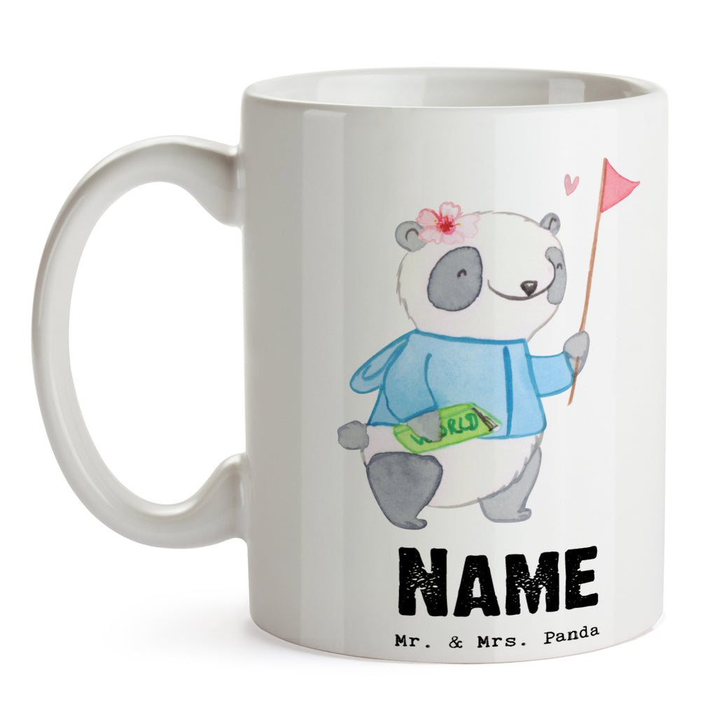Personalisierte Tasse Reiseleiterin mit Herz Personalisierte Tasse, Namenstasse, Wunschname, Personalisiert, Tasse, Namen, Drucken, Tasse mit Namen, Beruf, Ausbildung, Jubiläum, Abschied, Rente, Kollege, Kollegin, Geschenk, Schenken, Arbeitskollege, Mitarbeiter, Firma, Danke, Dankeschön