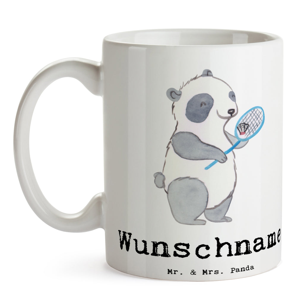 Personalisierte Tasse Panda Badminton  Tage Personalisierte Tasse, Namenstasse, Wunschname, Personalisiert, Tasse, Namen, Drucken, Tasse mit Namen, Geschenk, Sport, Sportart, Hobby, Schenken, Danke, Dankeschön, Auszeichnung, Gewinn, Sportler, Badminton, Badminton spielen