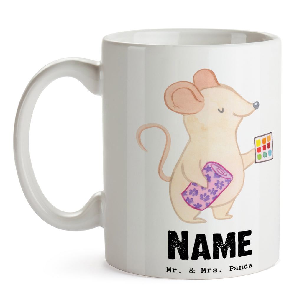 Personalisierte Tasse Raumausstatter mit Herz Personalisierte Tasse, Namenstasse, Wunschname, Personalisiert, Tasse, Namen, Drucken, Tasse mit Namen, Beruf, Ausbildung, Jubiläum, Abschied, Rente, Kollege, Kollegin, Geschenk, Schenken, Arbeitskollege, Mitarbeiter, Firma, Danke, Dankeschön