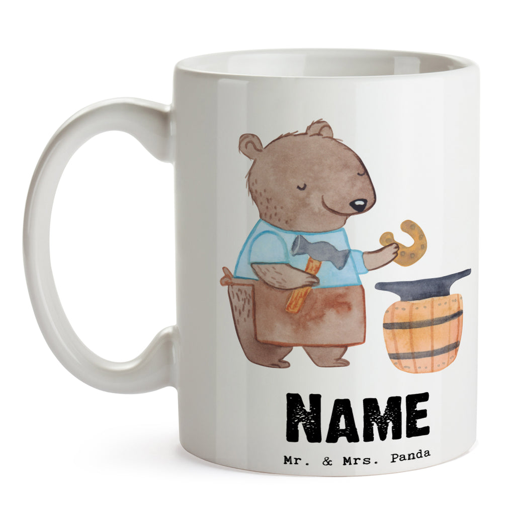 Personalisierte Tasse Schmied mit Herz Personalisierte Tasse, Namenstasse, Wunschname, Personalisiert, Tasse, Namen, Drucken, Tasse mit Namen, Beruf, Ausbildung, Jubiläum, Abschied, Rente, Kollege, Kollegin, Geschenk, Schenken, Arbeitskollege, Mitarbeiter, Firma, Danke, Dankeschön
