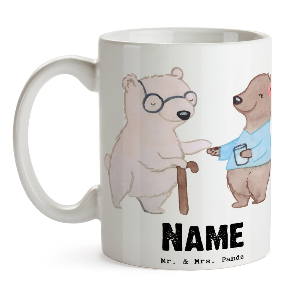 Personalisierte Tasse Altenpflegerin mit Herz Personalisierte Tasse, Namenstasse, Wunschname, Personalisiert, Tasse, Namen, Drucken, Tasse mit Namen, Beruf, Ausbildung, Jubiläum, Abschied, Rente, Kollege, Kollegin, Geschenk, Schenken, Arbeitskollege, Mitarbeiter, Firma, Danke, Dankeschön, Altenpflegerin, Pflegerin, Altenheim Eröffnung